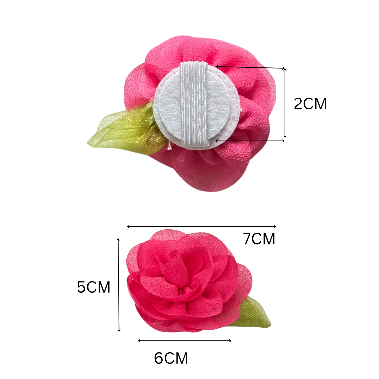 Removable Dog Flower Bows for collars – Elastic Band Fit