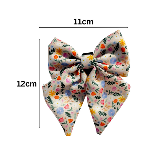 🌸 Blooming Blossom Sailor Bow – Floral Elegance for Stylish Pets