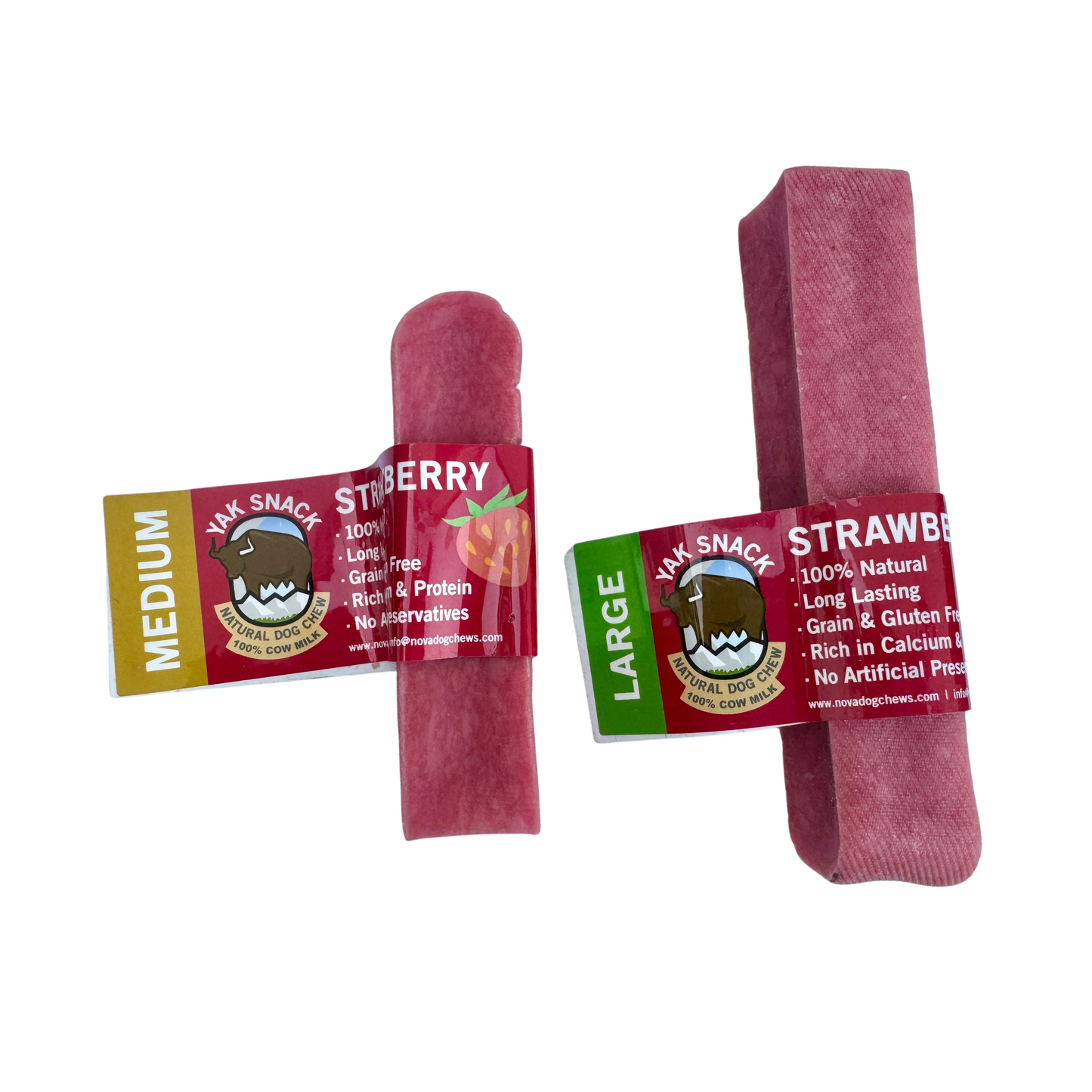 Strawberry Yak Dog Chew