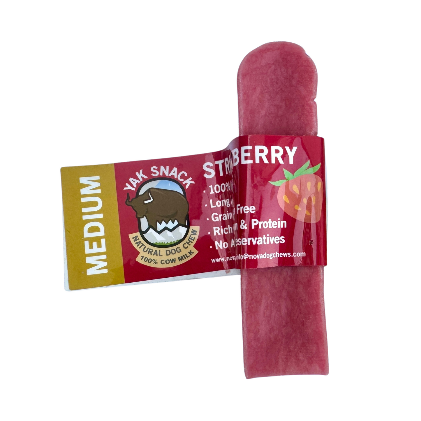 Strawberry Yak Dog Chew