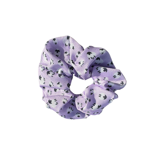 🐑 Lilac Sheep Scrunchie – Match Your Pup in Style