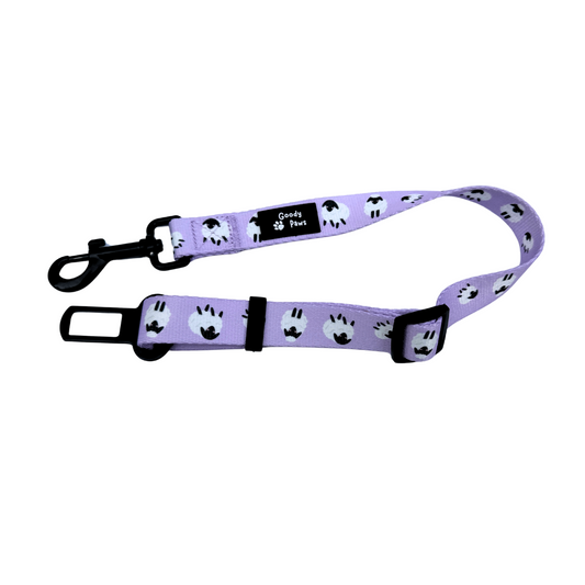 Lilac Sheep Seat Belt