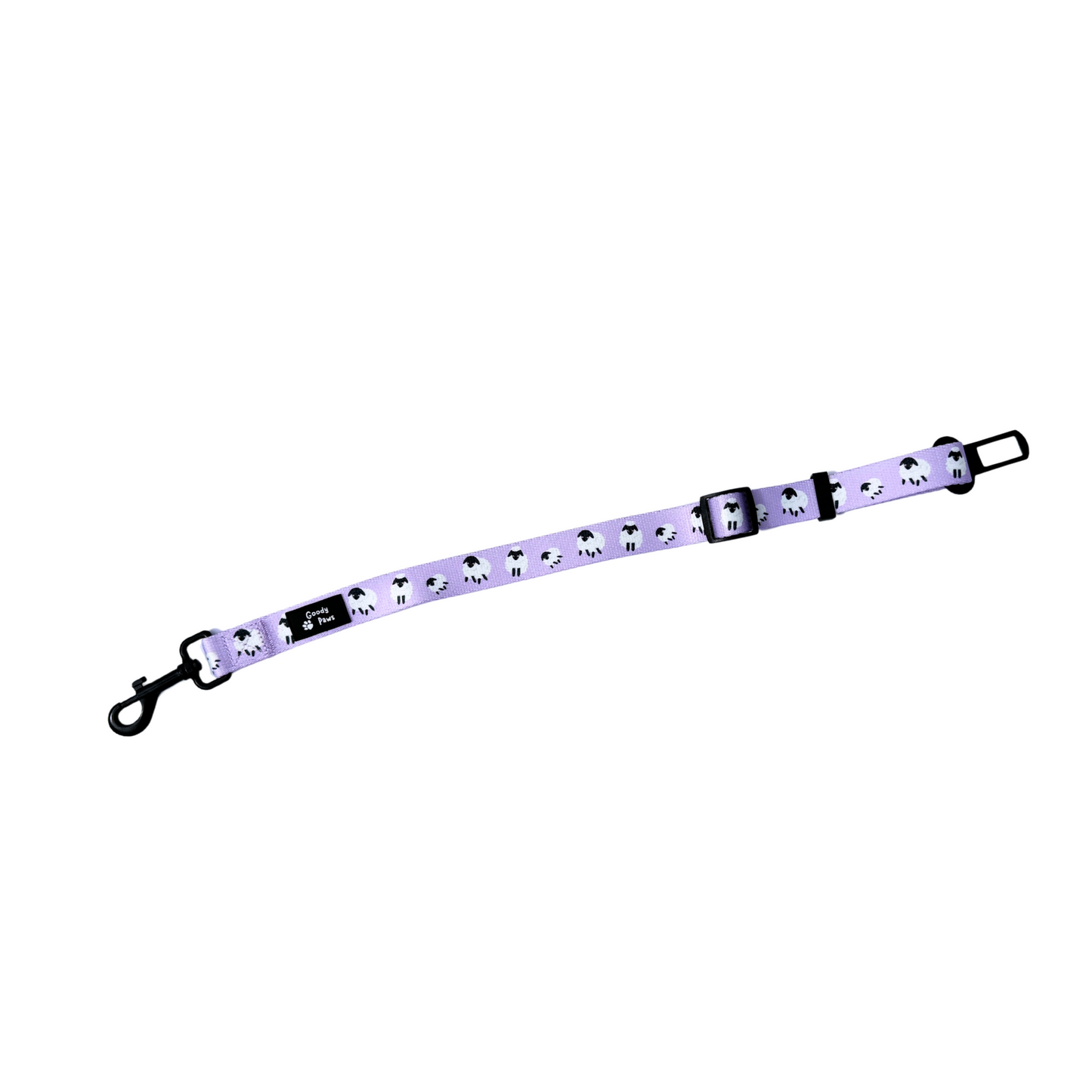 Lilac Sheep Seat Belt