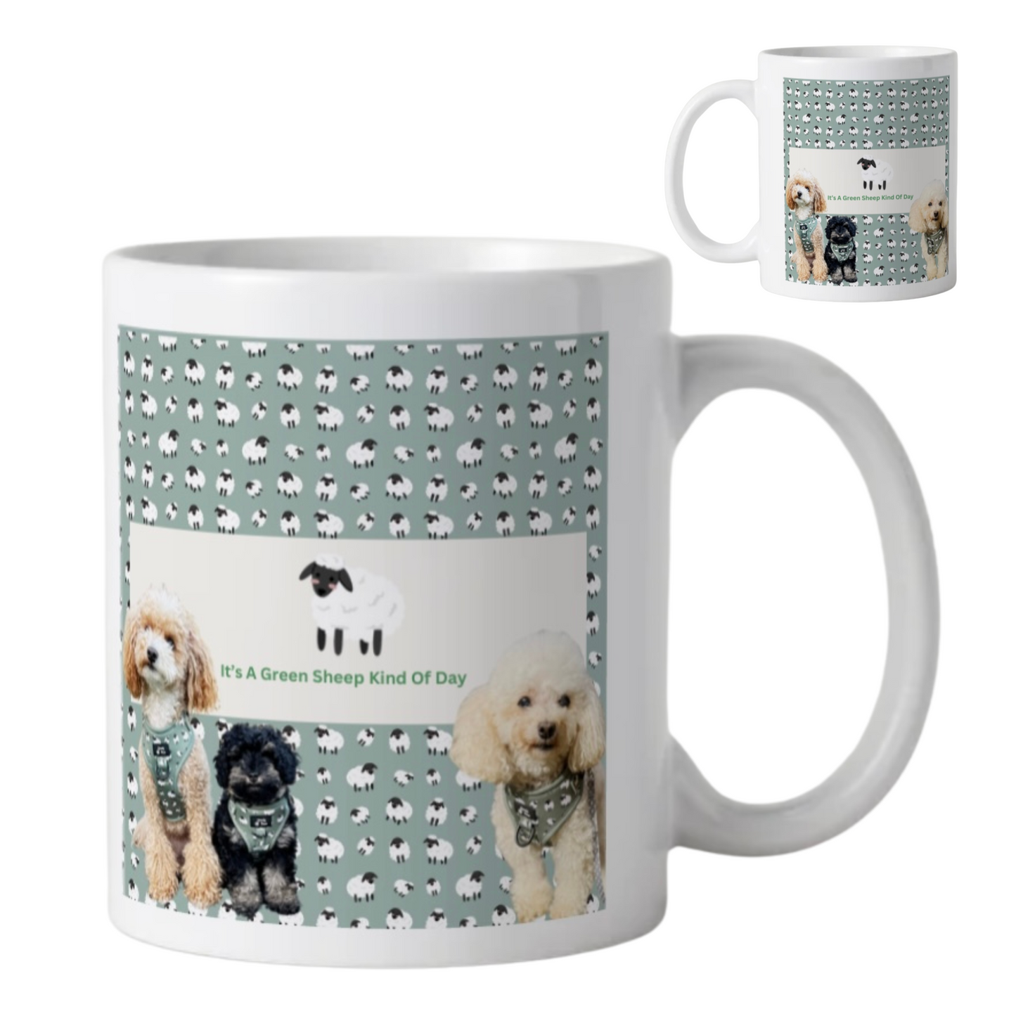 The Green Sheep Mug โ Personalize Your Sips! โ๐๐พ