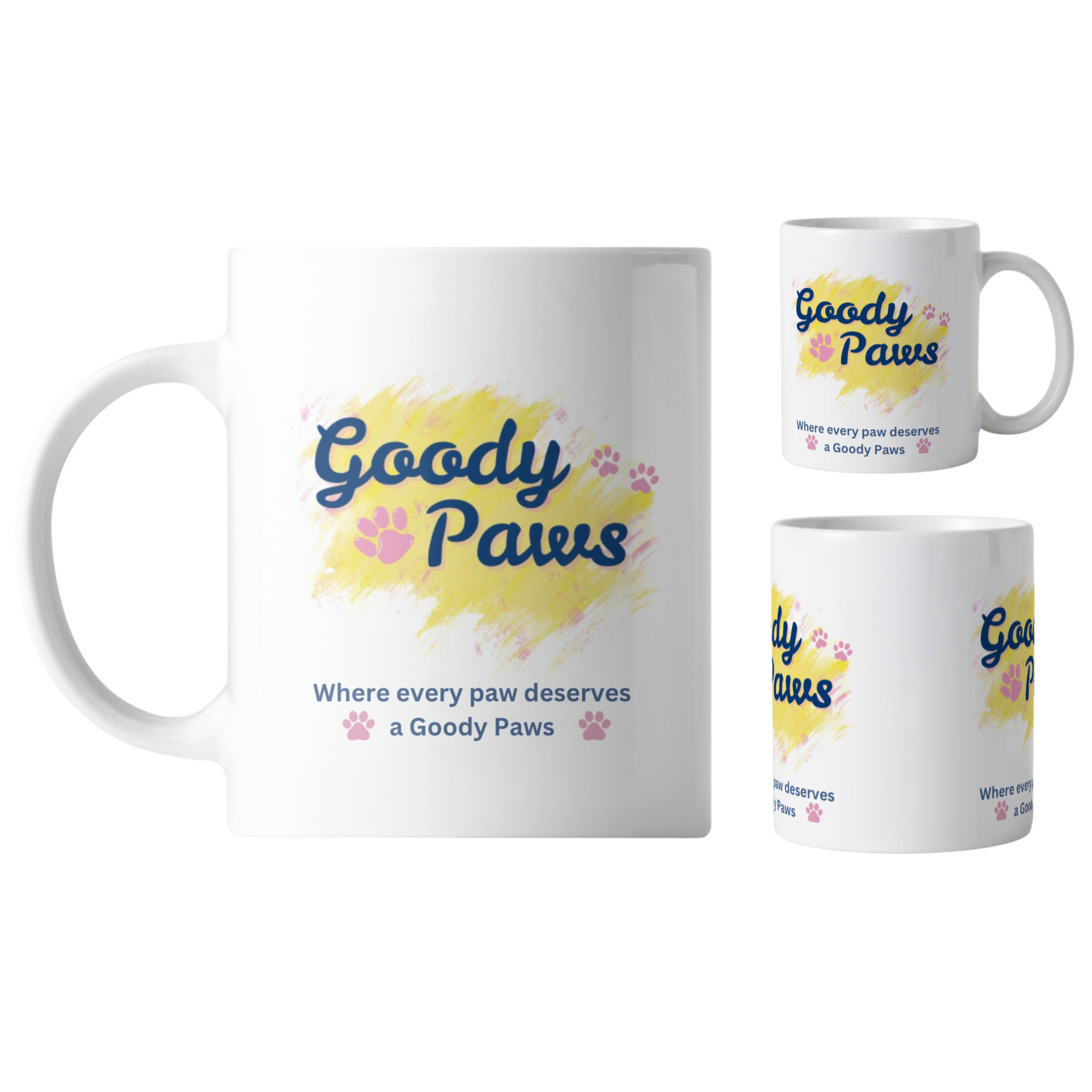 Goody Paws Logo Mug – Sip & Show Your Paw-some Style! ☕🐾