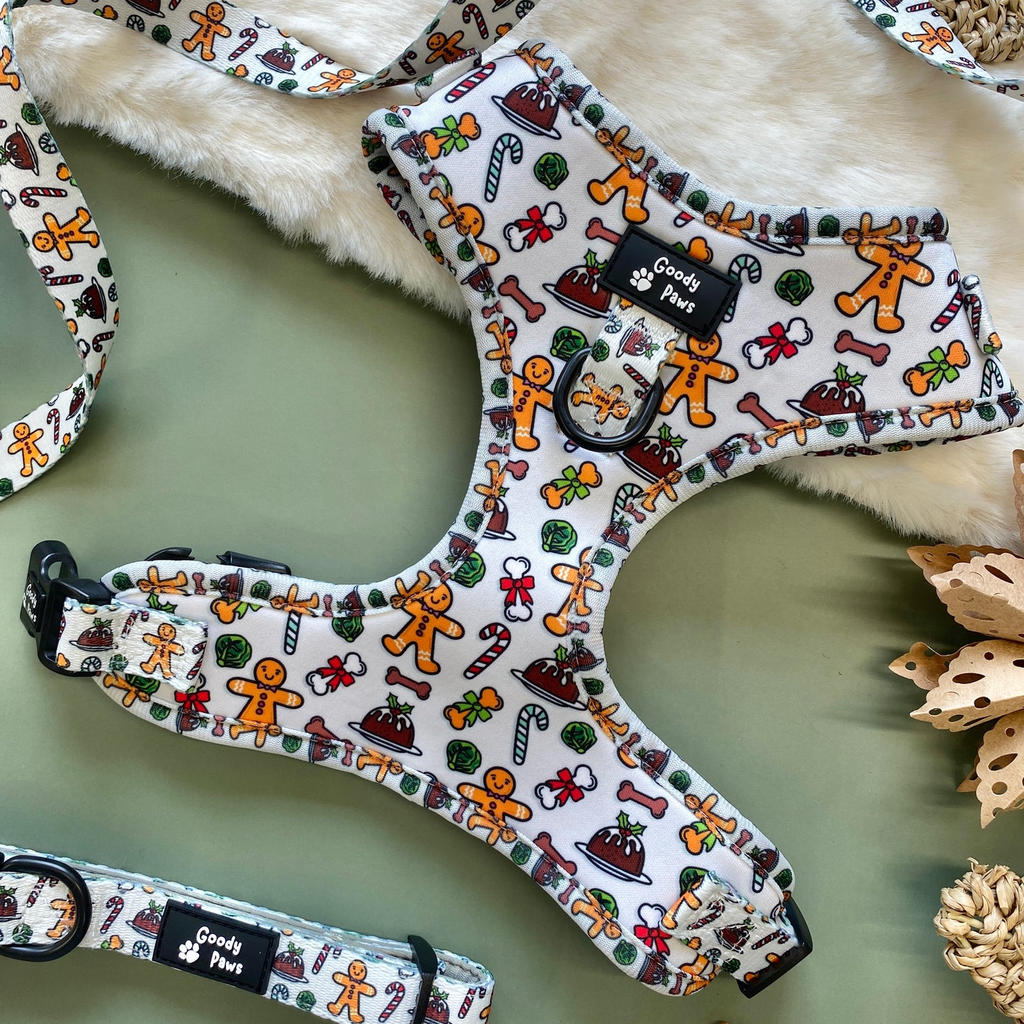 Dogs Dinner Adjustable Dog Harness