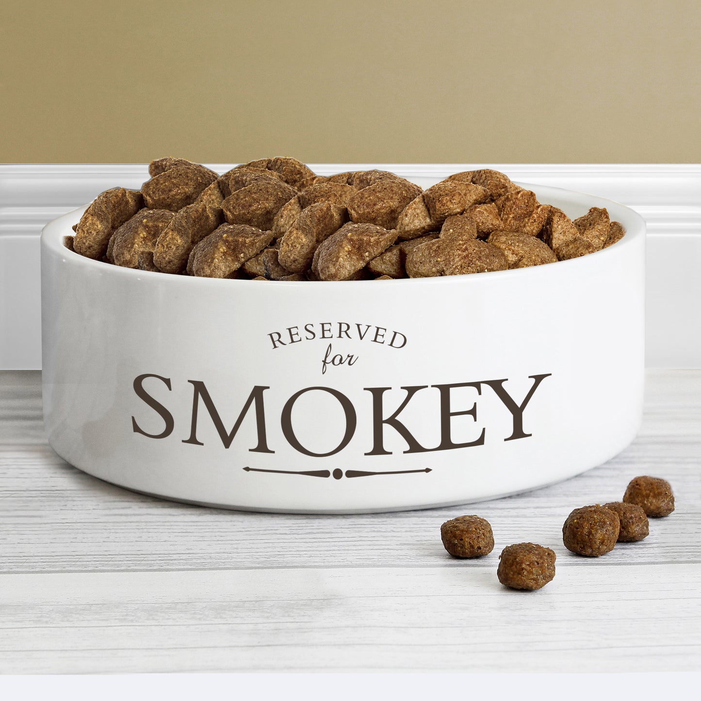 Personalised "Reserved For" Pet Bowl