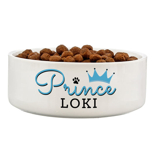 Personalised Prince Pet Bowl