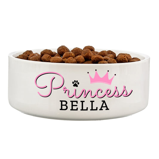 Personalised Princess Pet Bowl