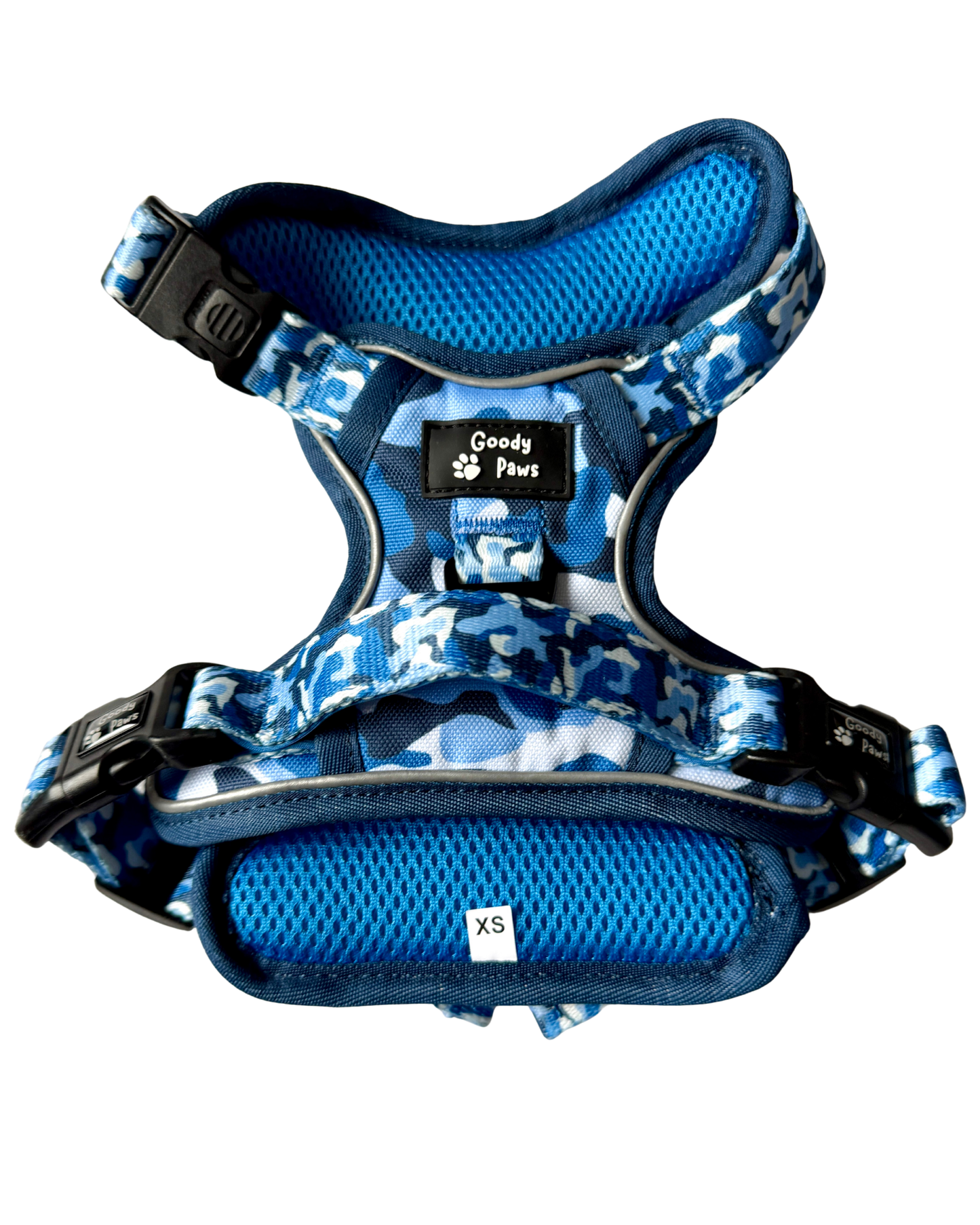 Blue Camo tough style Harness