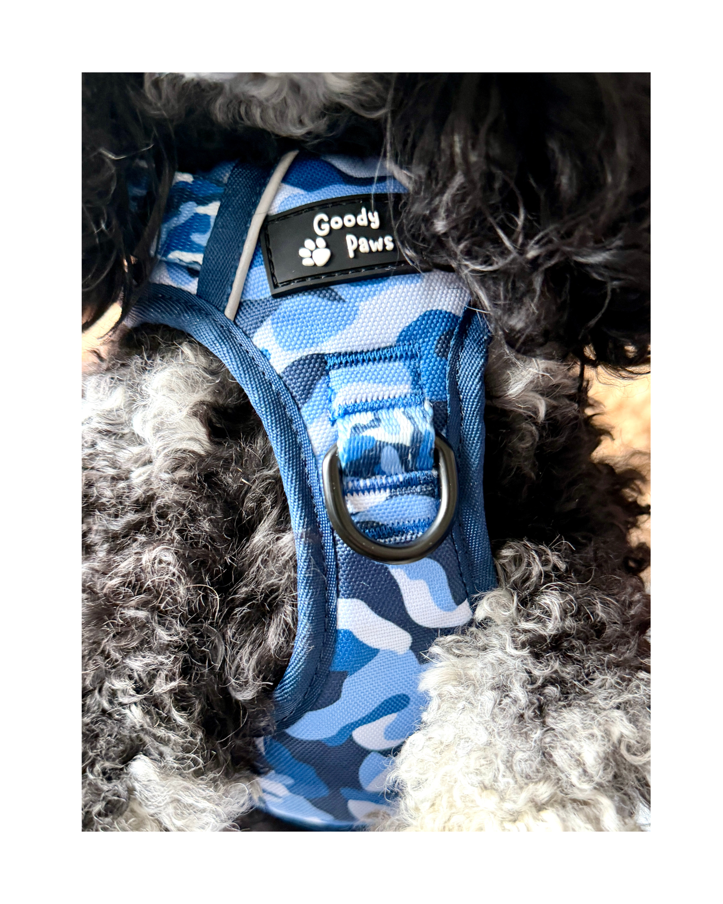Blue Camo tough style Harness