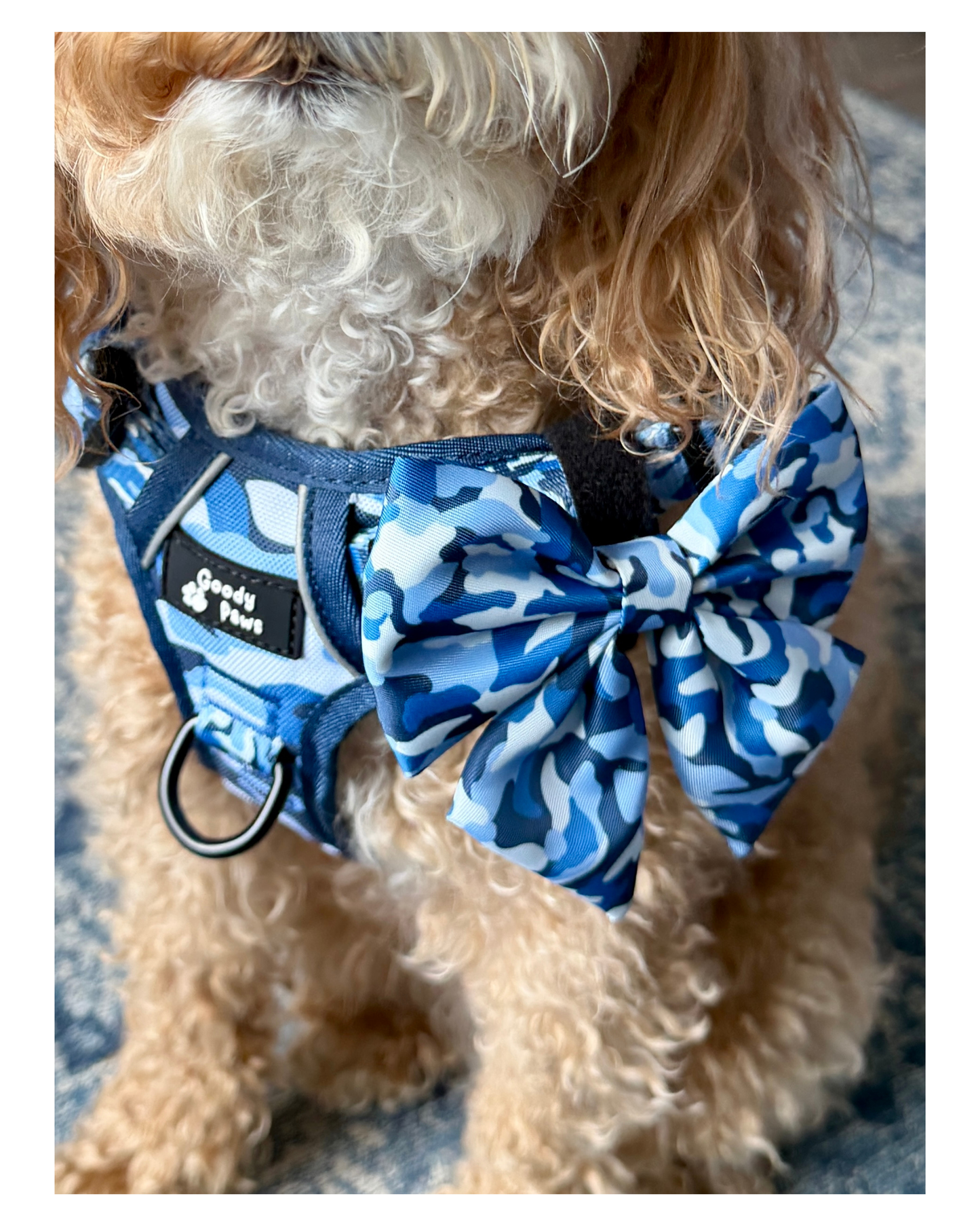 BLUE CAMO SAILOR BOW
