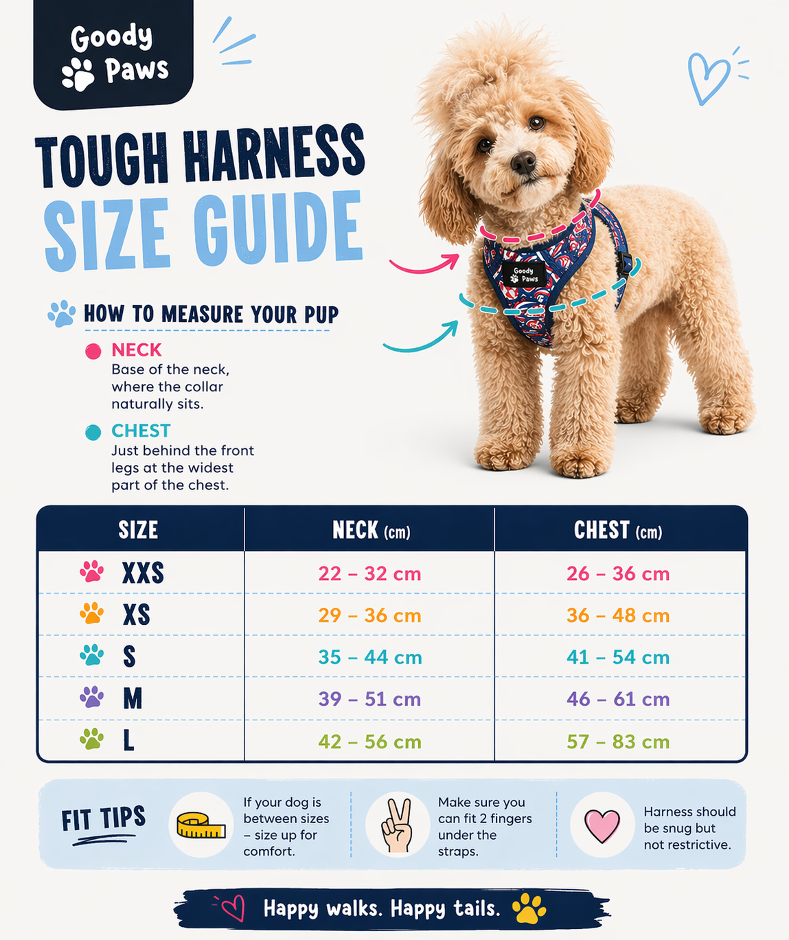 Footie Paws Tough Harness