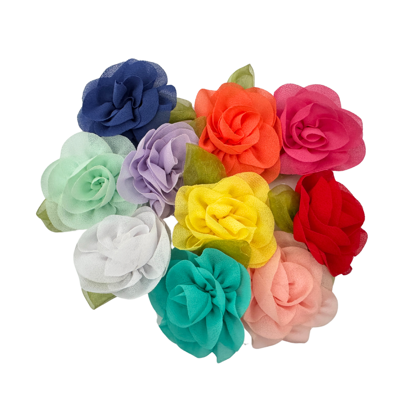 Removable Dog Flower Bows for collars – Elastic Band Fit