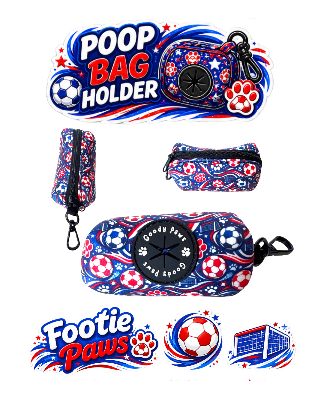 Footie Paws Poop Bag Dispenser