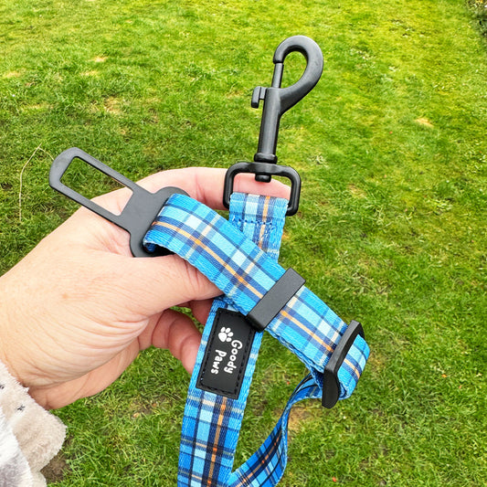 Henry (Blue Tartan) Seat Belt