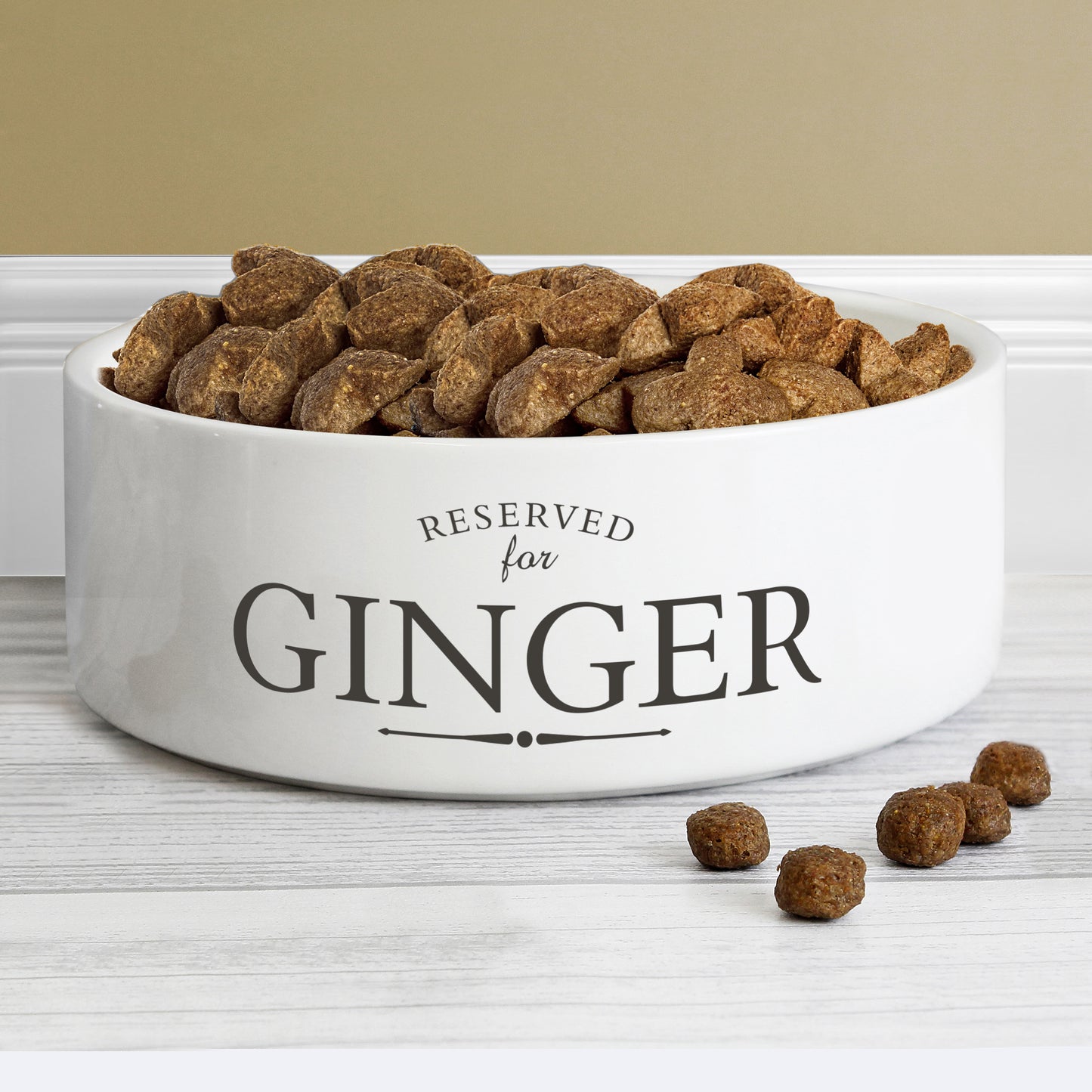 Personalised "Reserved For" Pet Bowl