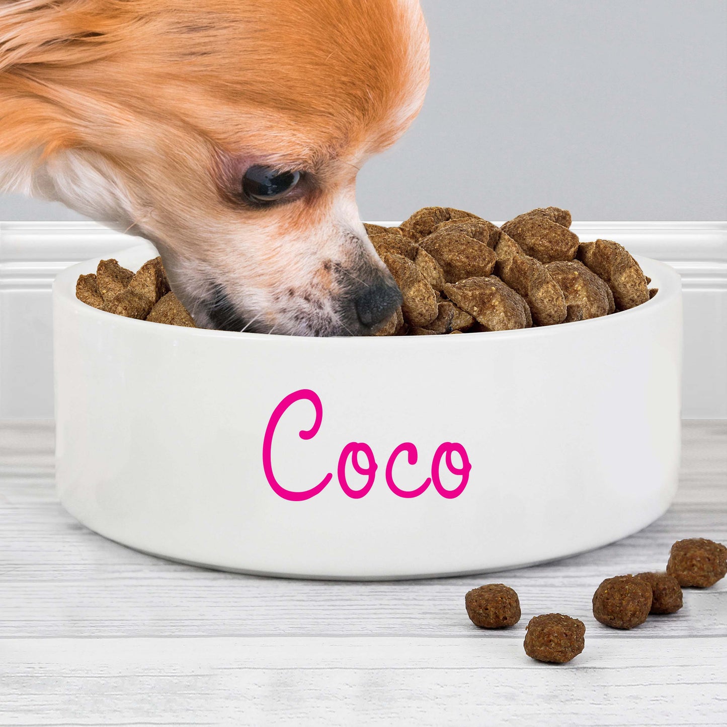 Personalised Pink Pet Bowl