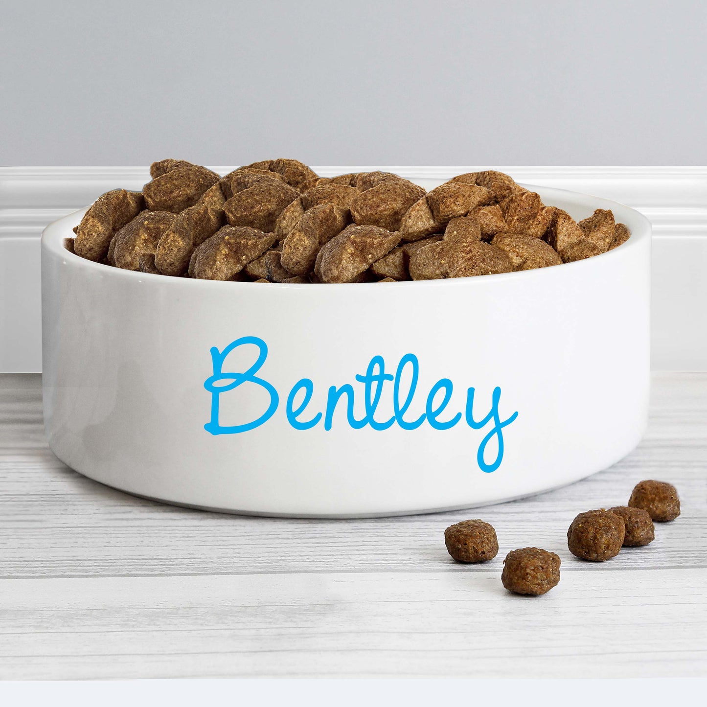 Personalised Blue Pet Bowl