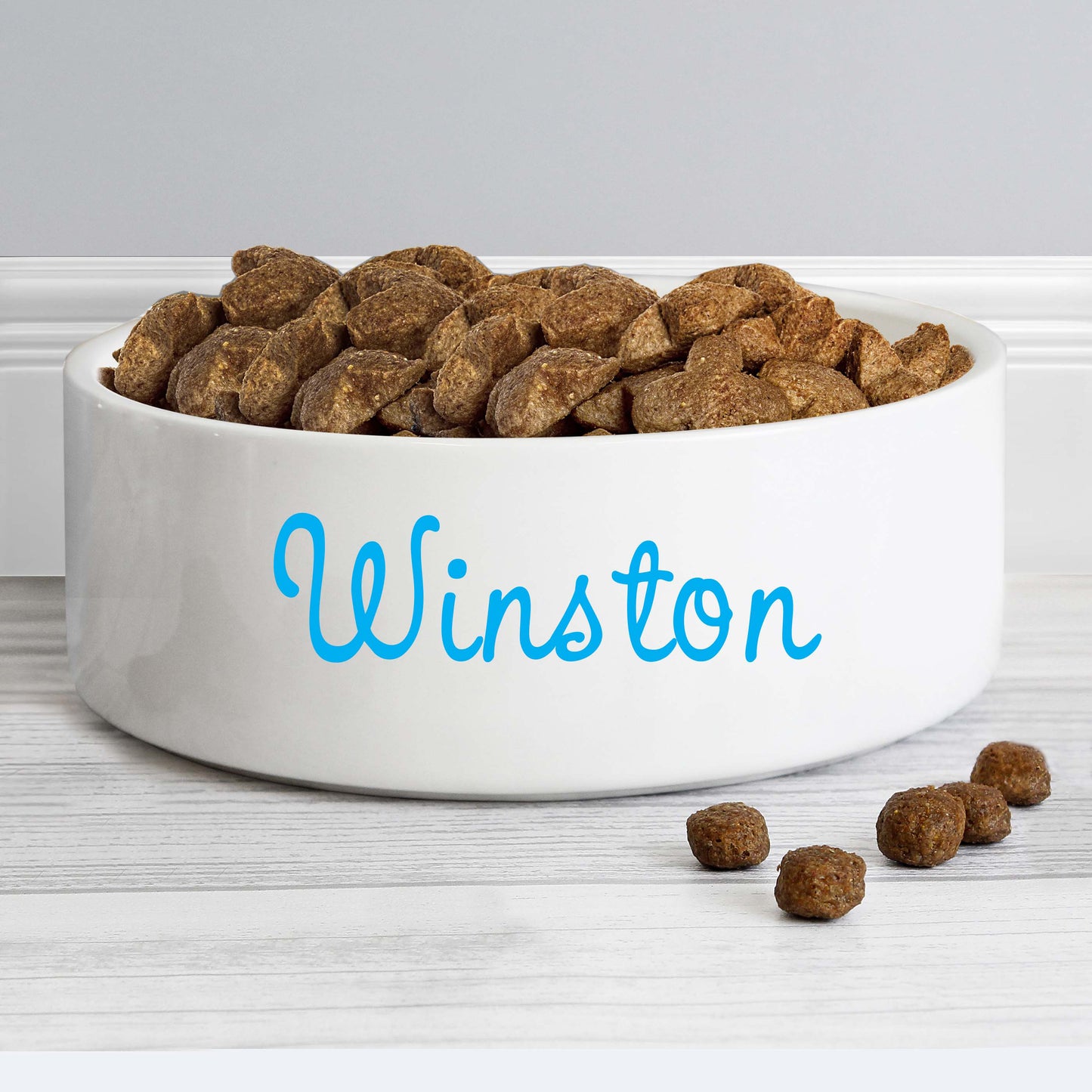 Personalised Blue Pet Bowl