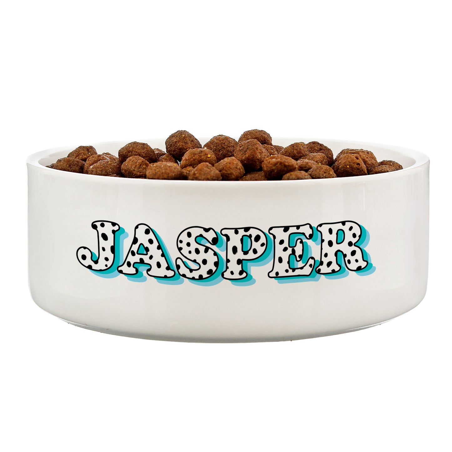 Personalised Blue Spot Pet Bowl