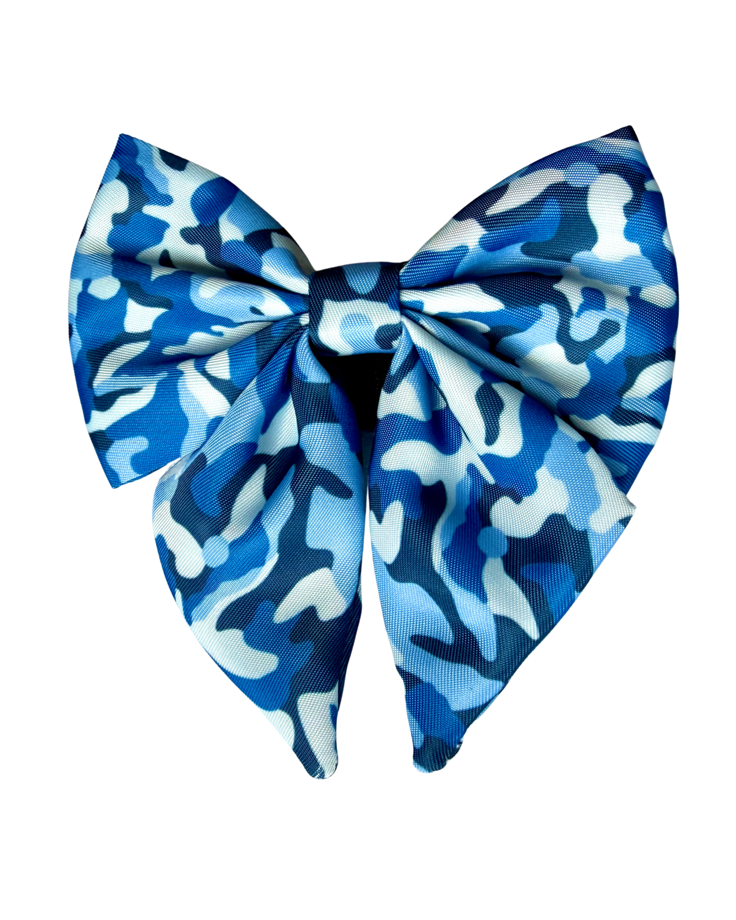 BLUE CAMO SAILOR BOW
