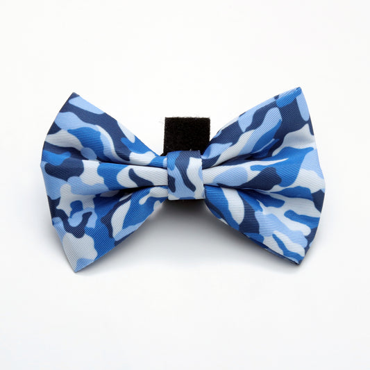 Blue Camo Bow Tie