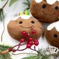 Mini Christmas Pudding Plush Dog Toy