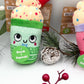 Squeaky Coffee Plush Dog Toy