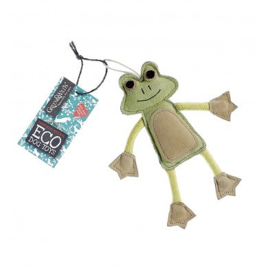Francois Le Frog Eco Dog Toy